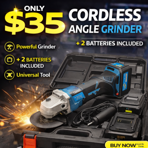 Cordless angle grinder 2 batteries