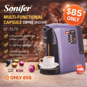 Multifunctional capsule coffee machine